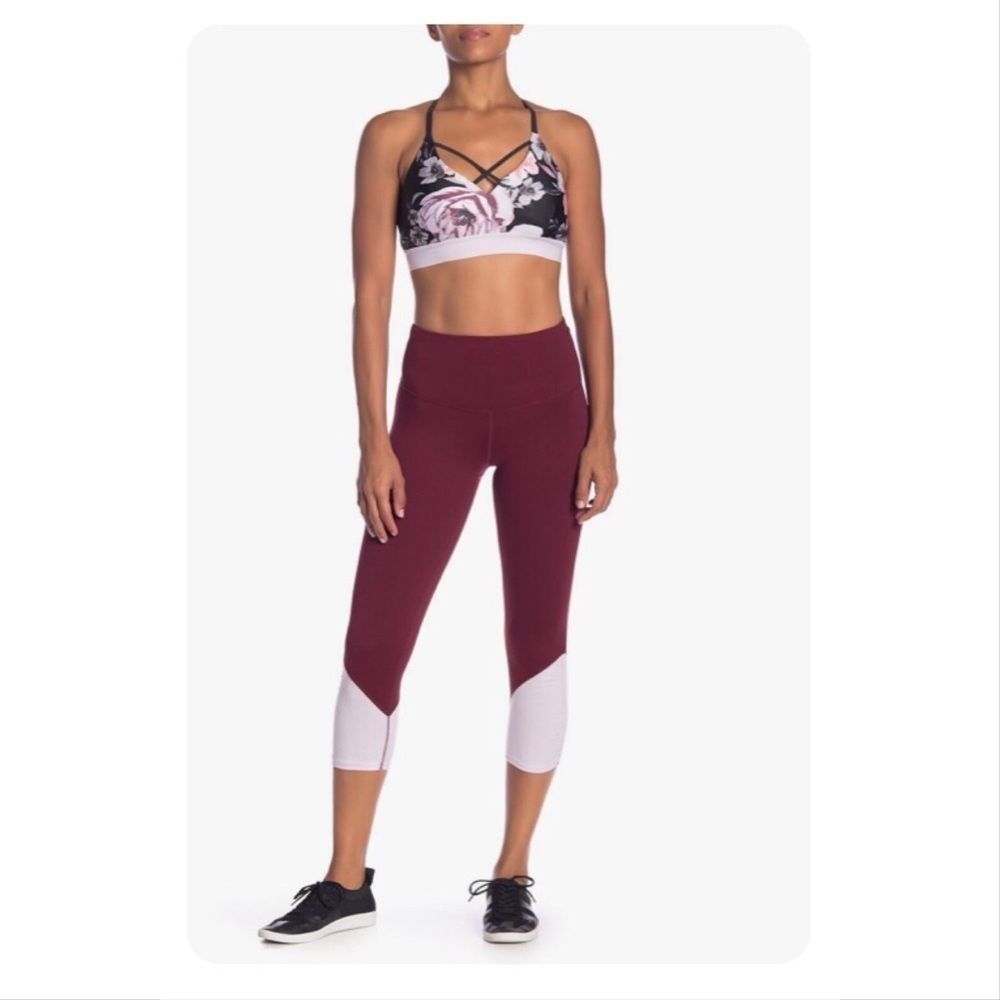 Zella High-rise Sheer Drama Cropped Leggings